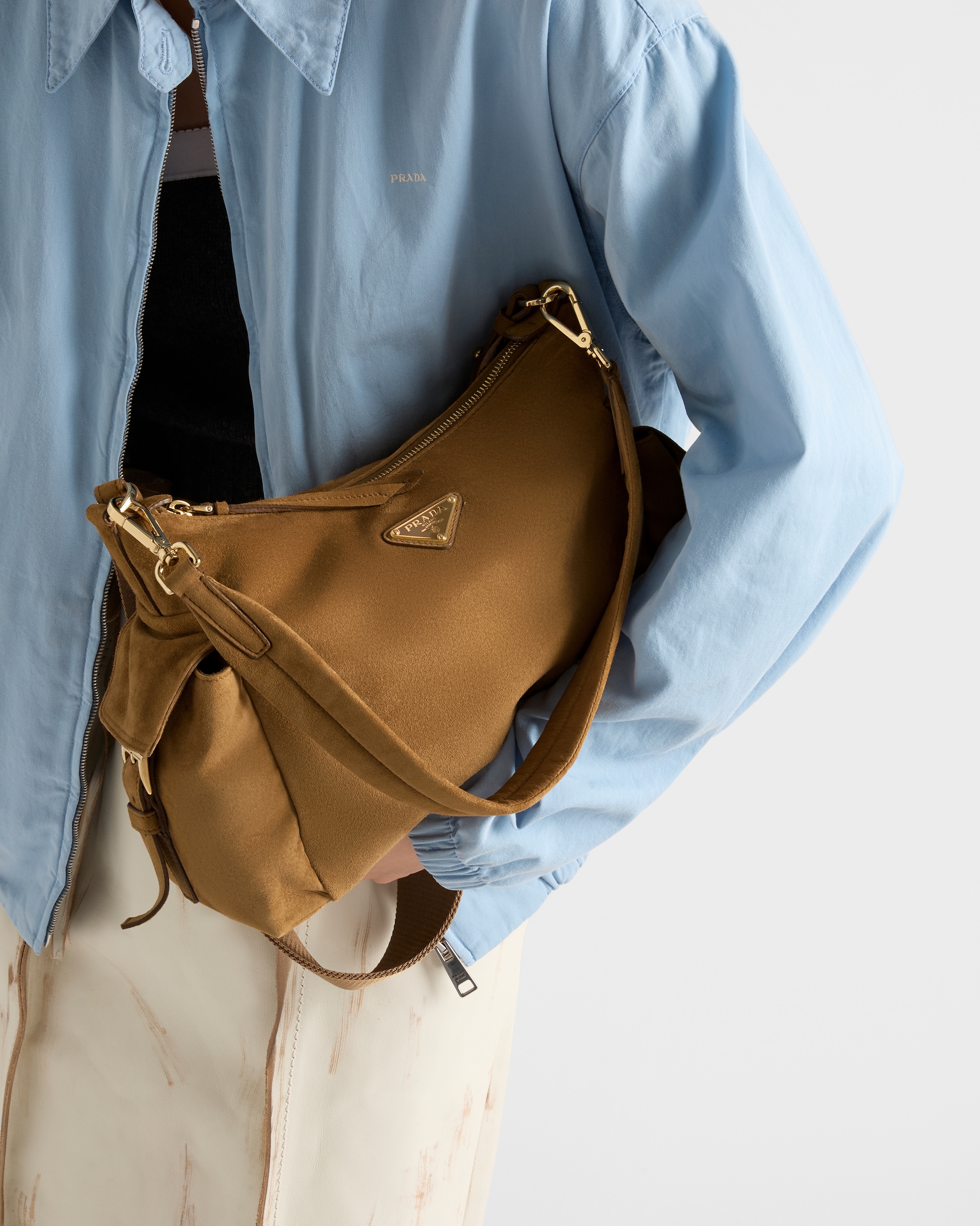 Large Prada Explore suede bag - Image 3